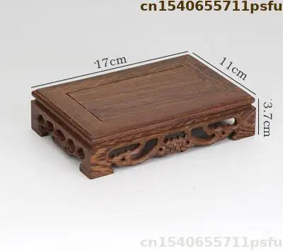 supports théière bois artisanal classique gravures décoratives marron foncé