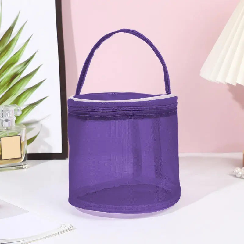 sac main violet rose vert olive maille moderne opacité poignée fermeture glissière setSize small