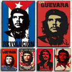 affiche che guevara pop art révolution bleu blanc portrait décoration murale moderne