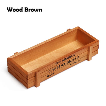 bac fleurs bois naturel bleu rustic plateaux poterie plante succulente seeds petits cailloux