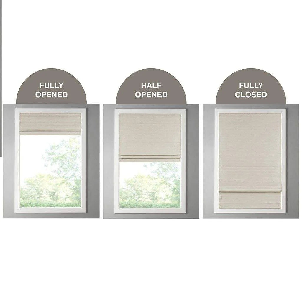 rideau store lamelles tissu beige texture lin moderne opacité sécurité uv puits lumière horizontal