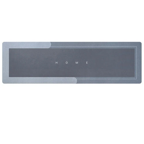 tapis sol gris moderne motif antidérapant imperméable cuisine salle bain maison