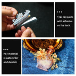 autocollants vintage baroques fleurs ornements décoration scrapbooking transparent doré parfum diy