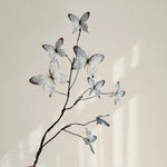 décoration intérieure branche artificielle papillons bleu violet branches naturelles maison mariage anniversaire