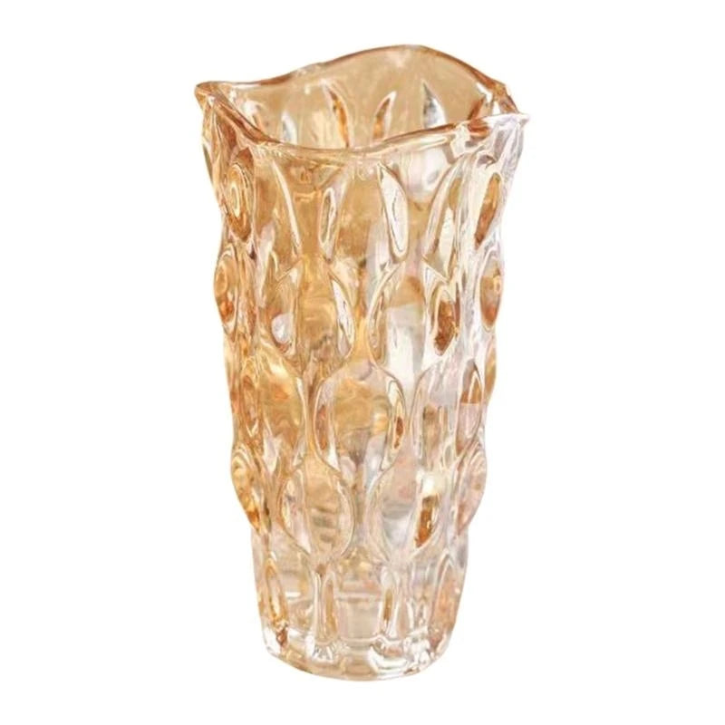 vases décoratifs transparents gravés modernes pots plantes intérieur 24cm 29cm