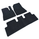 tapis sol velours épais noir moderne voiture sans fixation invisible