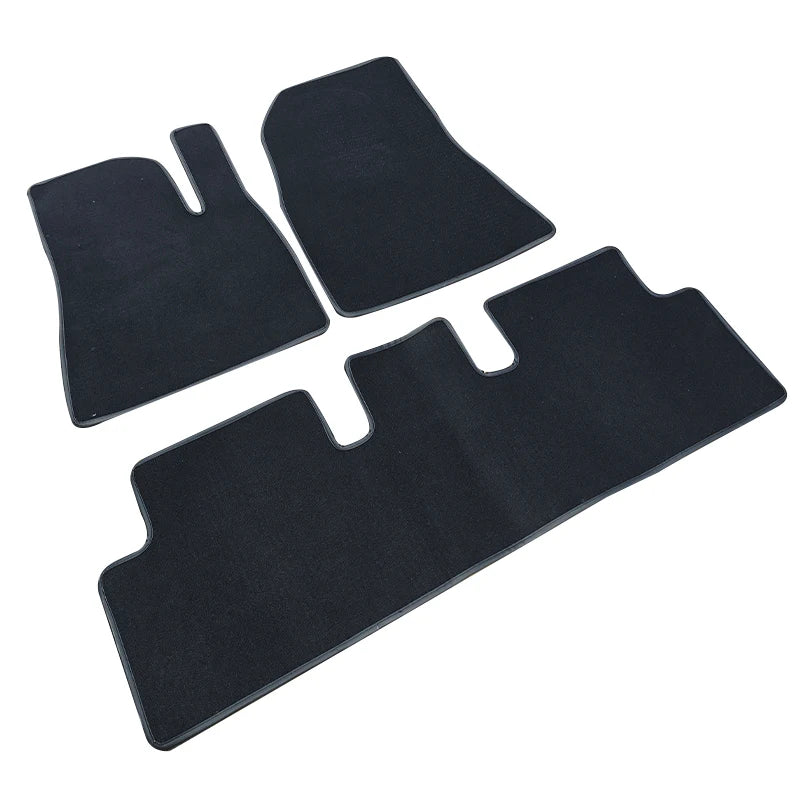 tapis sol velours épais noir moderne voiture sans fixation invisible
