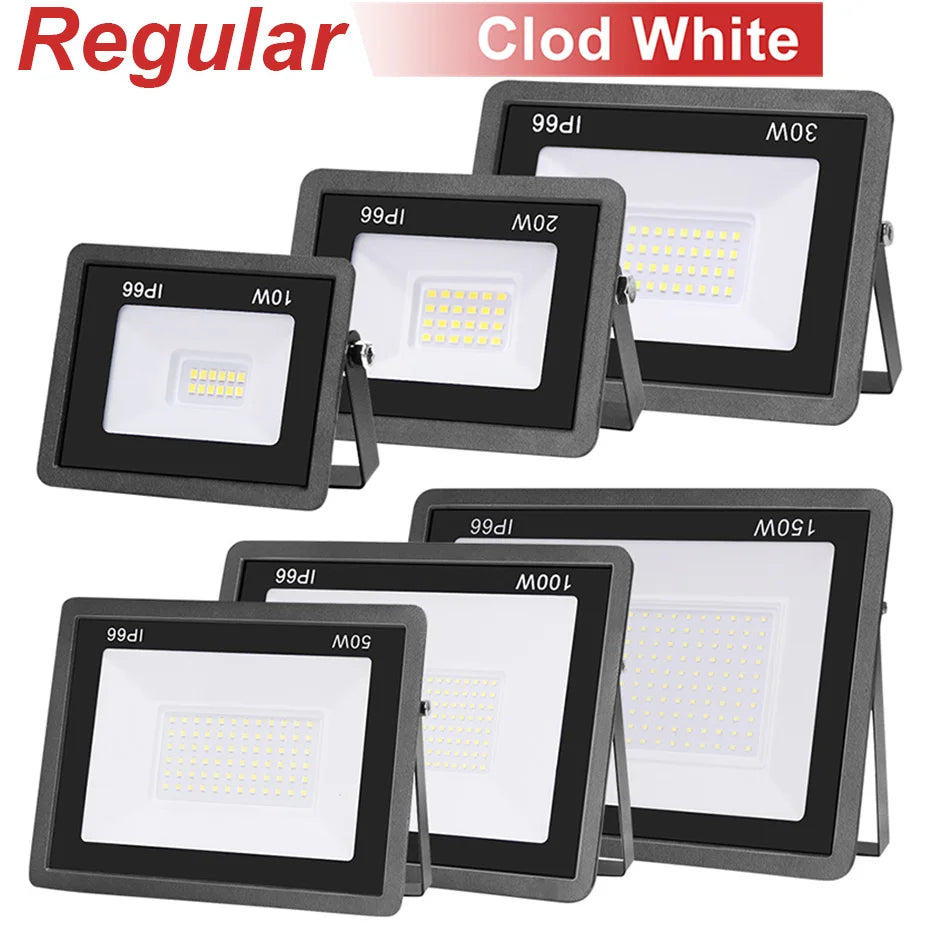 projecteur led noir moderne capteur mouvement pir ip66 extérieur 10w 220v aluminium