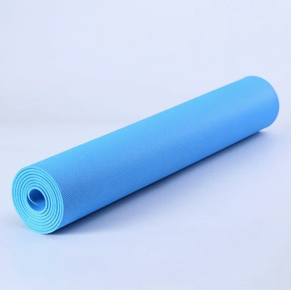 tapis yoga bleu rose moderne éva antidérapant épaisseur 4mm exercices yoga pilates gym