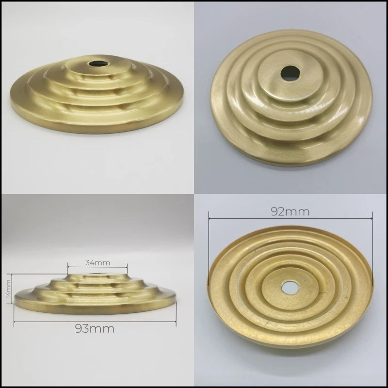 support suspension lampe moderne doré rayonnant concentrique différents disponibles qualité cuivre