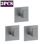porte serviettes adhésifs modernes noir mat crochets alliage aluminium minimaliste salle bain cuisine