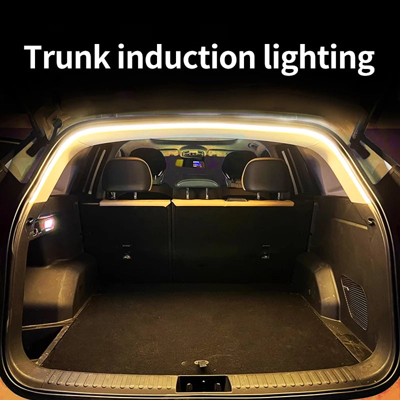 éclairage led coffre voiture adhésif blanc moderne longueur 4m lumière blanche contemporain auto accessoire