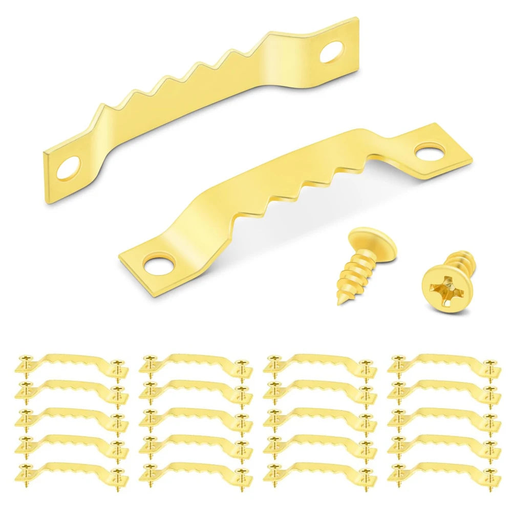 clips fixation or argent noir dents scie cadres photo vis moderne