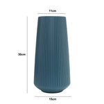 vases décoratifs modernes rayures verticales bleu blanc rose vert pastel minimaliste