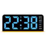 horloge numérique LED moderne multi couleurs ambiancé réglable sans marque