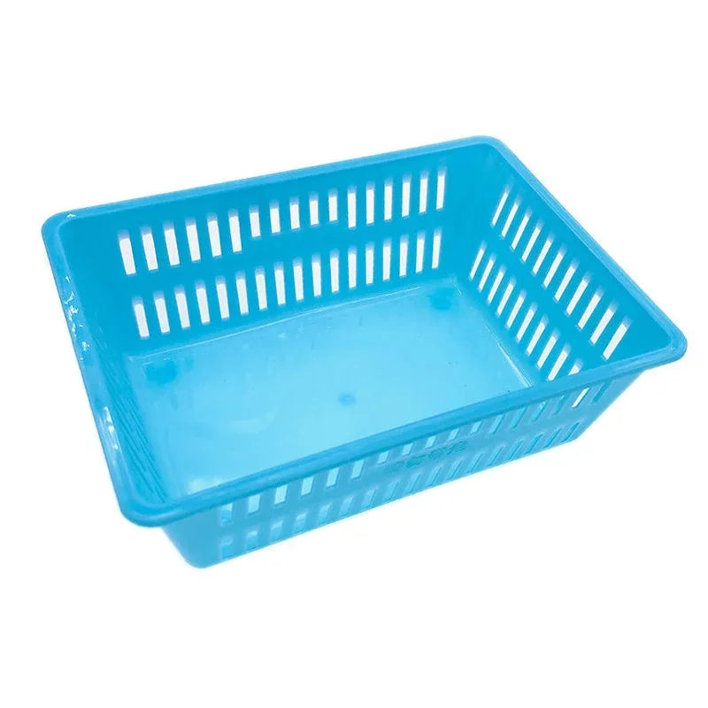lot 10 petits paniers rangement plastique maille maison