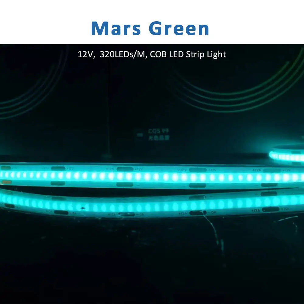 ruban led coB 5m 12v blanc chaud froid rouge vert bleu clips modernes