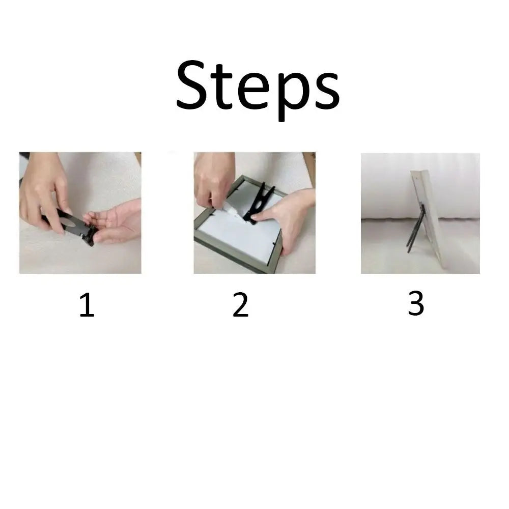 supports photo cadre minimaliste noir blanc crème encastrement dos multiple tailles