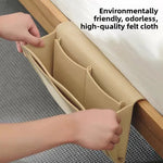 organisateur mural velours beige compartiments moderne velcro rangement chambre salon multifonctionalité