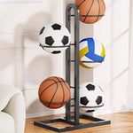 support balles sport noir moderne adhésif basketball football volley ball rangement garage