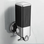 distributeur savon liquide mural noir argent acier inoxydable abs 500ml 1000ml 1500ml moderne minimaliste