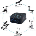tapis sol antidérapant protection plancher caoutchouc 10x10cm noir bleu texture moderne