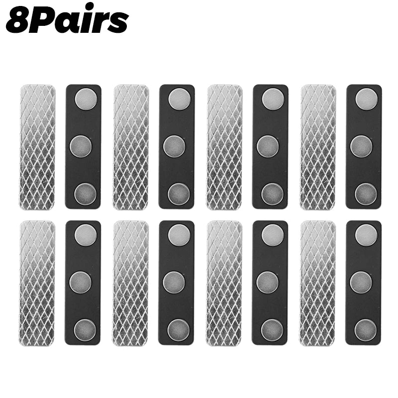 aimants puissants rideaux adhésifs sans perçage noir blanc modernes 12 pairs pairs