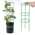 supports plantes pots fleurs treillis anneaux circulaires jardin decoration verticale horizontal roses orchidées SUNAROUD