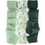 ruban décoratif classique fleurs feuilles franges blanc rose vert bleu marron adhésif 5mètres largeur4cm