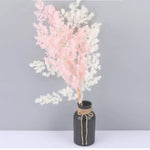 plantes artificielles bouquet fleurs séchées naturelles pin éternel décoration intérieure moderne vase livres