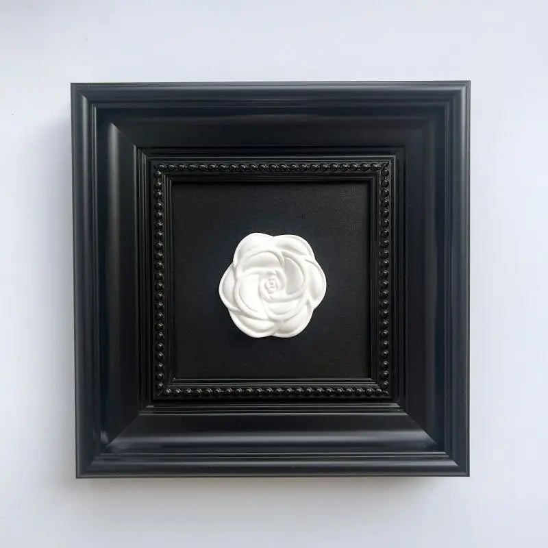 sculpture décorative blanche relief classique fixée mur blanc relief opacité classique