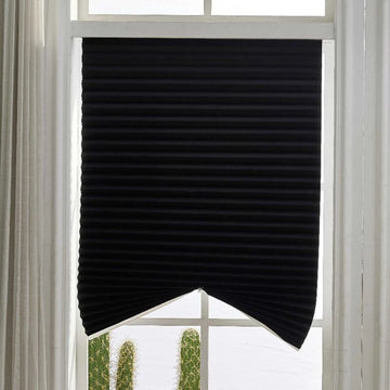 Stores plissés gris bleu beige noir plissés modernes clips intégrés puits lumière 90x150cm