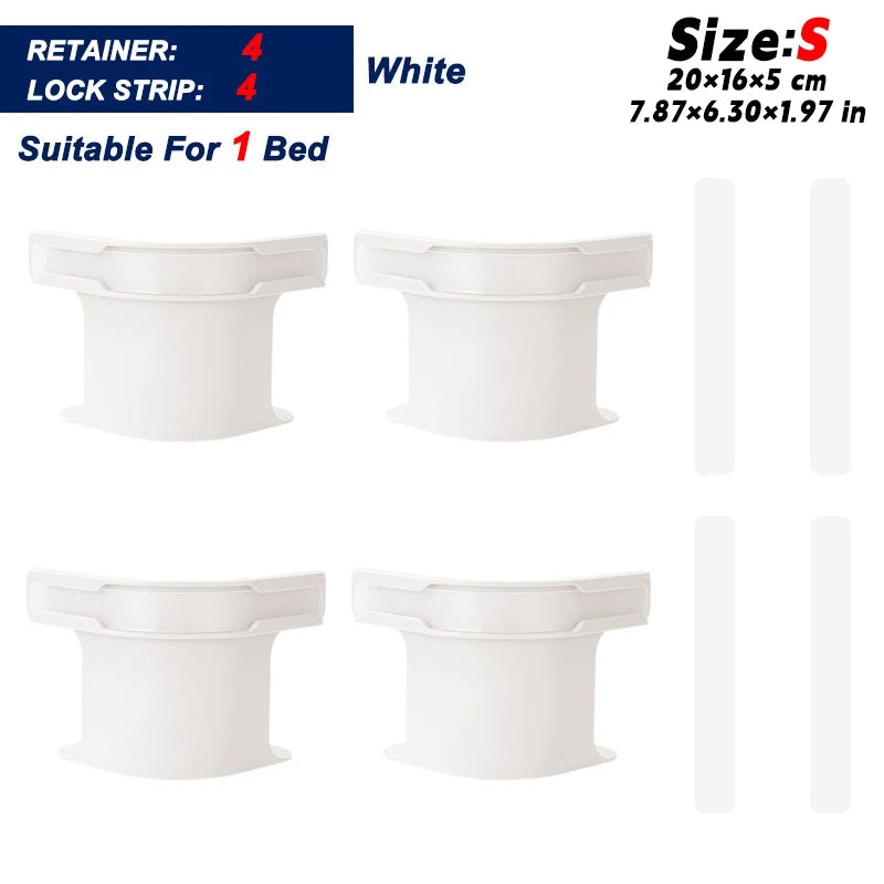 supports drap blancs modernes clips anti dérapants 500 pièces lit familial sécurité maison