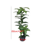 plantes artificielles bananier grandes feuilles vert modernes décoration intérieure hawaienne shop