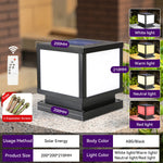 lampe solaire extérieure led moderne noire ip65 panneau solaire télécommande