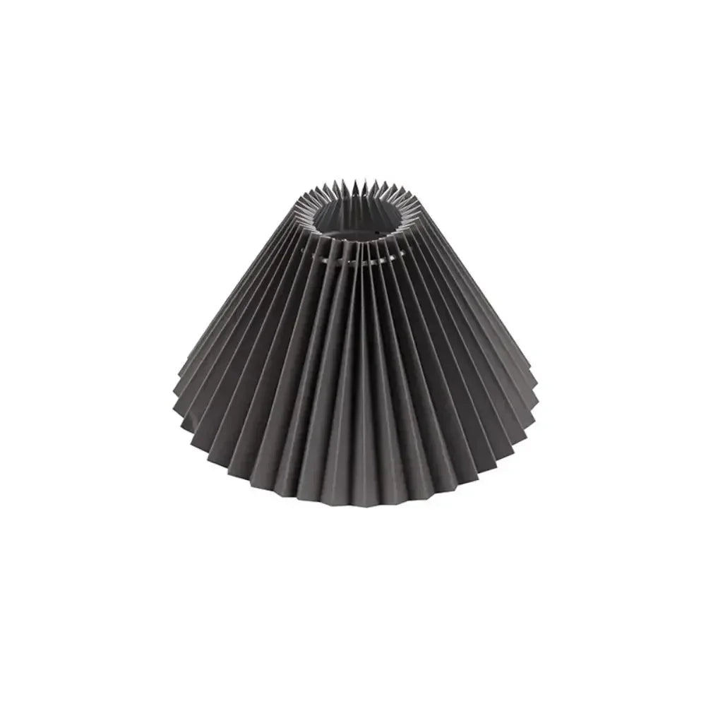 lampe table moderne abat jour plissé rouge blanc vert beige bleu clair rose noir