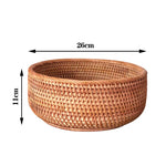 paniers rangement rotin naturel tissage traditionnel rangement fruits gâteaux opacité respectueux environnement pliables