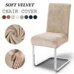housse chaise velours doux beige moderne poignées serrage extérieur mariage banquet