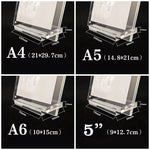 support présentation transparent moderne clips documents affiches certificats étiquettes prix a4 a5 a6 clips