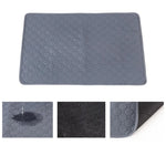 tapis absorbant lavable coton géométrique noir gris moderne petit animal compagnie urinoir