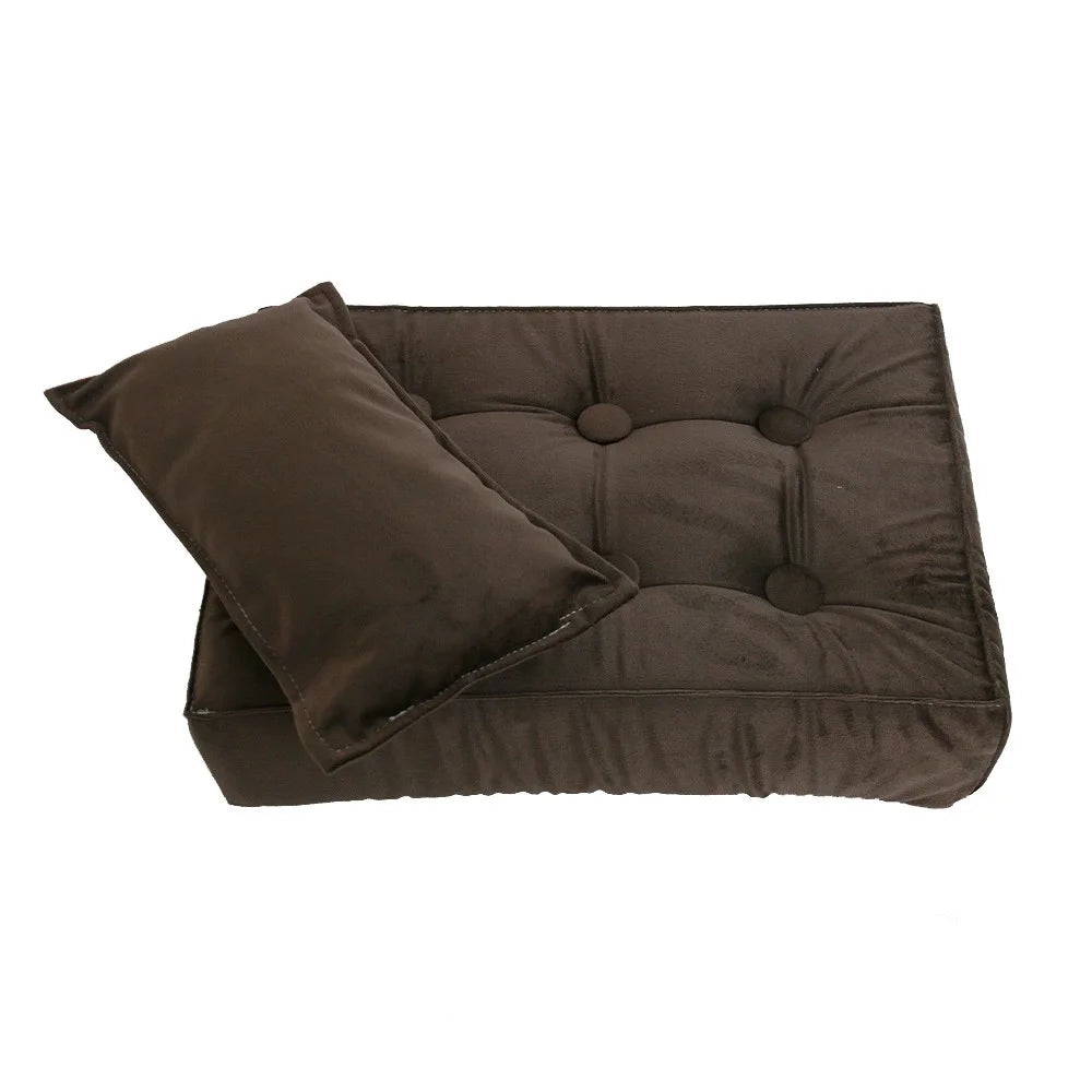 lit bébé gris clair velours classique oreiller couverture taille moyenne bleu foncé vintage