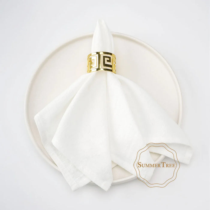 serviettes coton orange rose gris beige table classique réutilisables festive fourchette couteau
