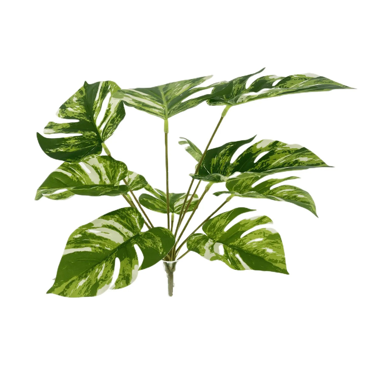 plante artificielle décorative feuilles vertes blanches rouges salon maison moderne naturel
