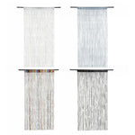 rideau franges multicolore moderne opacité eyelets extérieur polyester chambre salon decoration