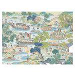 autocollants 3d multicolores illustration village artiste scènes effet diy peinture huile superposés autoadhésifs