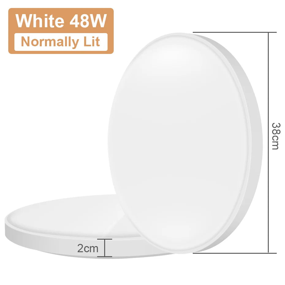 Lampe LED moderne 23cm 32cm 38cm 12W 24W 36W 48W blanc opaque