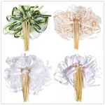 rubans texturés bouquets dentelle transparente couleurs violette rose blanc mariage festive