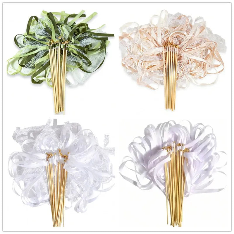 rubans texturés bouquets dentelle transparente couleurs violette rose blanc mariage festive