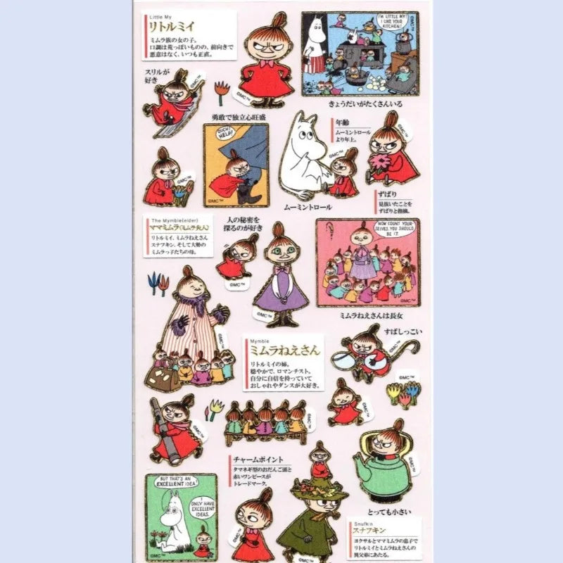 stickers moomin personnages floral animaux portable étudiant téléphone portable ordinateur portable