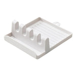 organisateur cuisine spatules cuillères baguettes couvercle support mur transparent moderne minimaliste